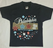 VTG 90's Screen Stars Best Single Stitch T Shirt Sz 2-4 Toddler Philadelphia
