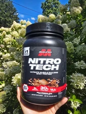 Nitro Tech Whey Protein Powder 30g Protein 3g Creatine 6g BCAAs 5g Glutamine New