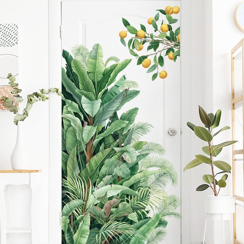 Green Leaves Wall Stickers For Home Living Room Decorative Vinyl Wall ...