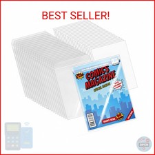 VOKOY 25 Sets Current Size Comic Book Bags and Boards, Reusable Transparent Comi