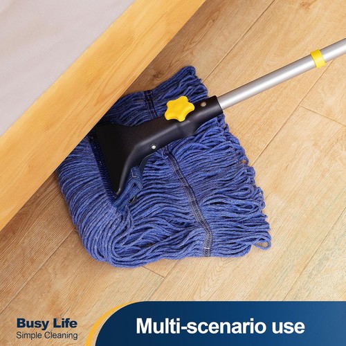 Looped-End String Wet Mop Heavy Duty Cotton Mop Commercial Industrial Grade T... - Picture 6 of 10