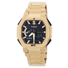 Timex UFC Colossus Alarm World Time Quartz Analog-Digital Black Dial Men's Watch