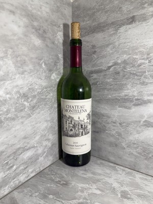 Empty Chateau Montelena Cabernet Sauvignon 2019 Napa Valley Wine Bottle Decor