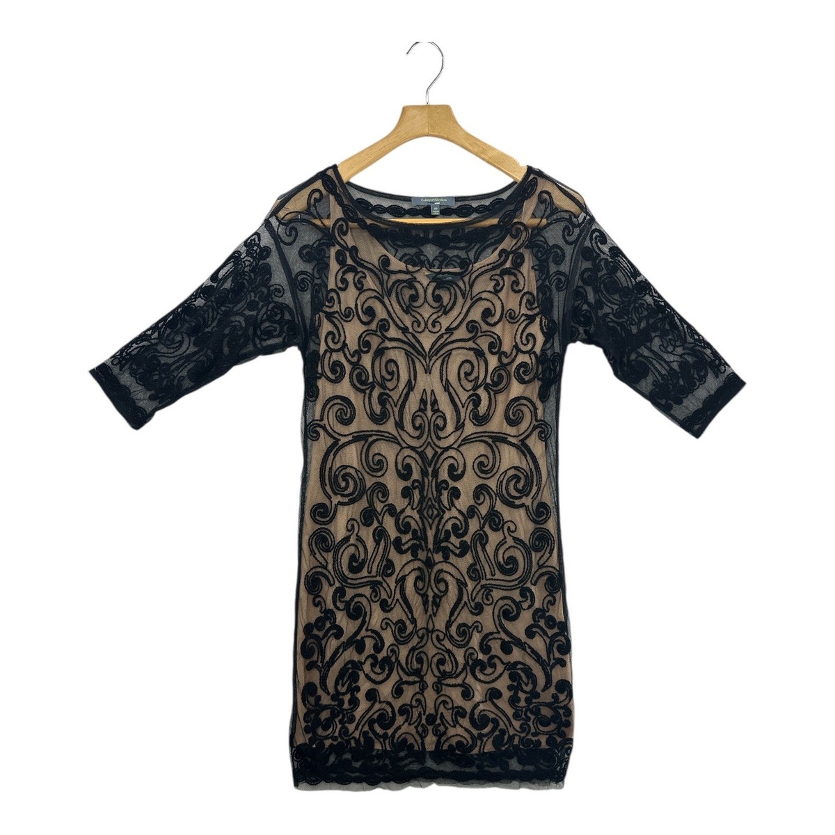 Catherine Malandrino For Design Nation Black Lace Overlay Sheer Dress XS | eBay Catherine Malandrino For Design Nation Black Lace Overlay Sheer Dress XS | eBay
