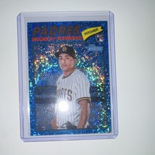 Topps Heritage 2026 Rookie Blue Sparkle #148 Bradgley Rodriguez Padres Card