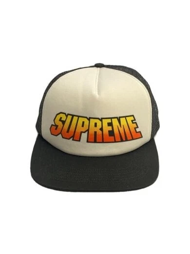 Casquette Supreme 24Ss dégradé dos maille 5 panneaux sans polyester noir AEv21