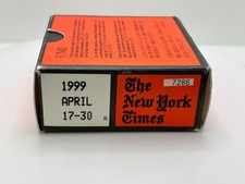 Vintage New York Times Microfilm Reel - 1999 April 17-30 - UMI Archival History