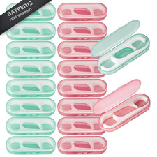 Travel Floss,160 PCS Portable Flossers Dental Picks,16 Small, Pink / Green