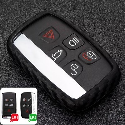 Carbon-Look FOB Schlüsselhülle Cover Case für Land Rover Evoque Discovery