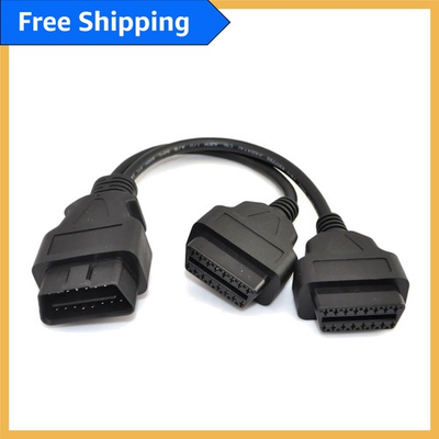 #ad Durable 30cm OBD II Splitter Cable Connect Two Devices Simultaneously $21.99