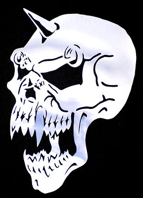 high detail airbrush stencil skull 53 free uk postage ebay
