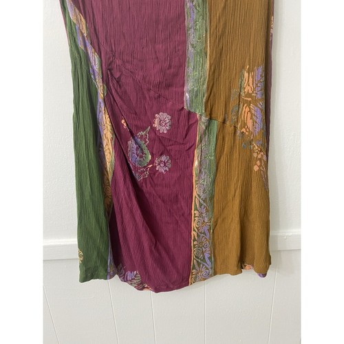 Boho Patchwork Tunic Dress – Multicolor Festival Y2K Indie Fairy Grunge Sz M - Picture 4 of 9