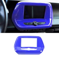 For Chevrolet Camaro 16-2022 Blue Carbon Fibre GPS Navigation Cover Frame Decor