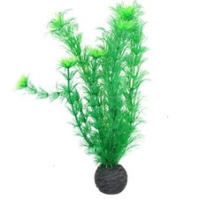 Aquatic Aquarium Fish Tank Self Sinking Medium Middle Silk Plant H-20cm No4