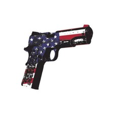 1911 Gun Shaped Usa Flag Sticker Decal