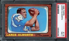 1966 Topps Football #119 Lance Alworth PSA 7