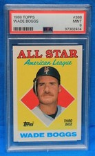 1988 TOPPS ALL-STAR # 388 Wade Boggs PSA 9 MINT # 97302414  BOSTON RED SOX !!