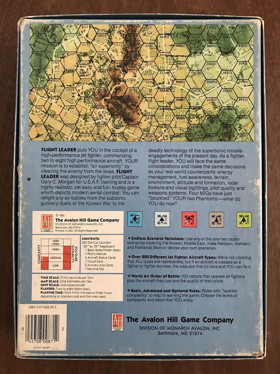 A Flight Leader Game By Avalon Hill