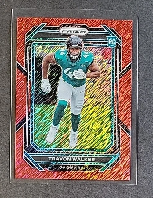 Travon Walker 2022 Panini Red Shimmer Prizm #339 RC #10/35 Rookie SP Jaguars