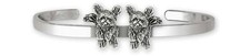 Playful Shih Tzu Jewelry Sterling Silver Handmade Shih Tzu Bracelet  SZ33-CB