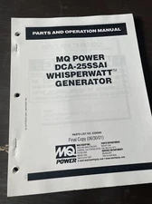 DCA-25SSAI Generator MQ Multiquip Parts List operation book Manual catalog shop