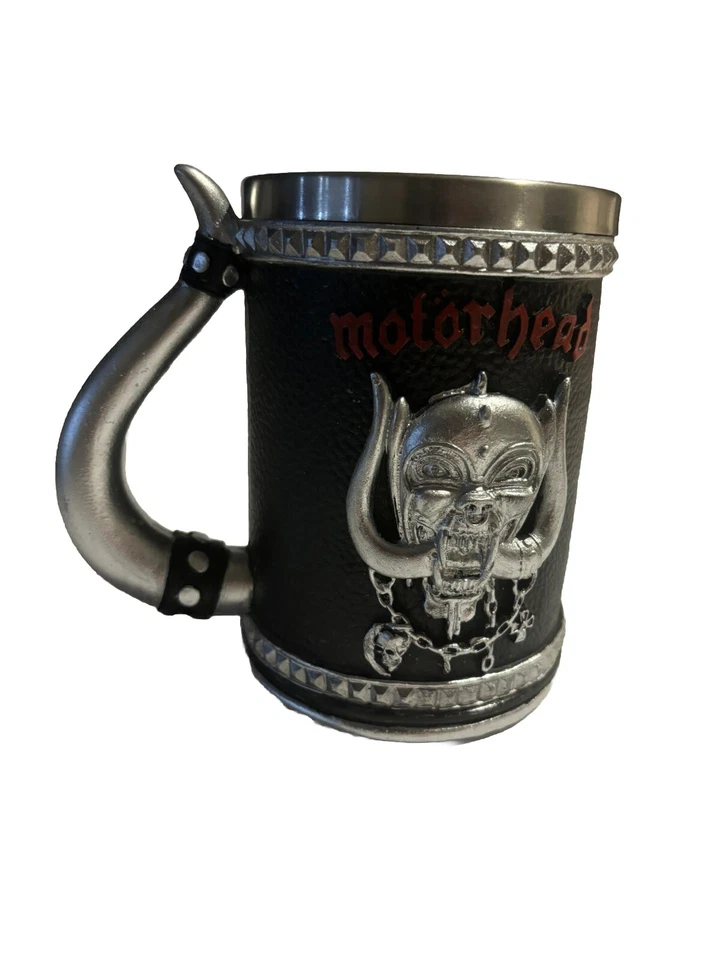 Taza tanque Motörhead Motorhead Stein resina negra acero inoxidable nueva Lemmy Foto 4 de 4