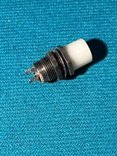 Panel indicator with 28V #327 lamp, white lens, 15/32" hole, solder lugs
