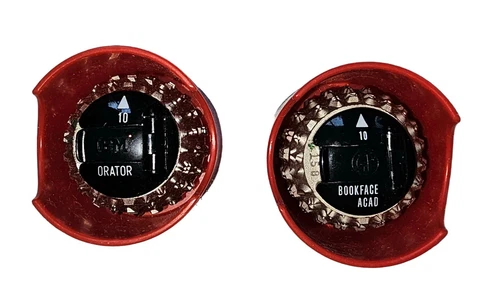 Vintage IBM Selectric Typewriter Ball Font Orartor Bookface Elements Lot of 2