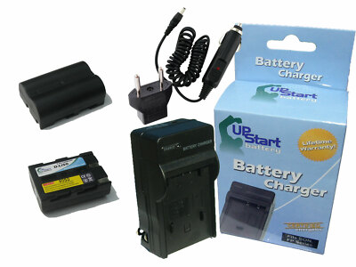 2x Battery +Charger +Car Plug +EU Adapter for KONICA DIMAGE A2, DYNAX 5D, 7D
