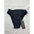 Seafolly Collective Womens High Rise Pant Black Swim Bikini Bottom 4 New