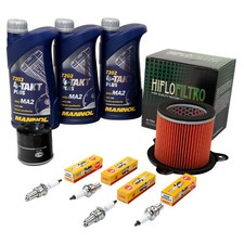 Wartungspaket für Honda XL 600 V XRV 750 650 Öl 3L+Luftfilter+Ölfilter+Zündkerze