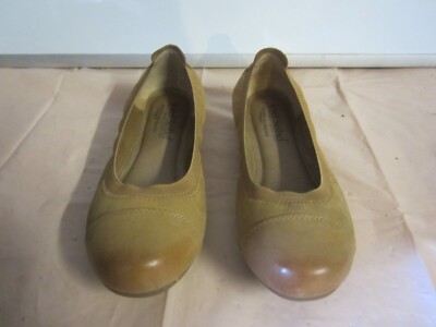 Josef Seibel Fenja Camel Leather Ballet Flat Womens Size 36/5.5US Comfort Shoe