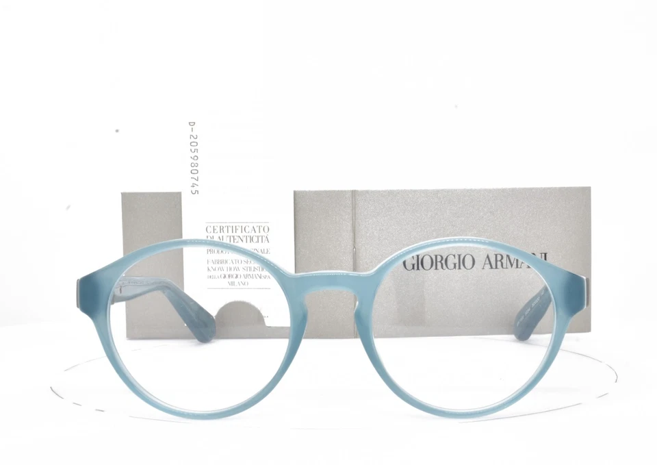GIORGIO ARMANI 眼镜 Frosty Turquiose 圆形 Panto 框架 50-20-140 7002 5034 — 第 2/4 张图片