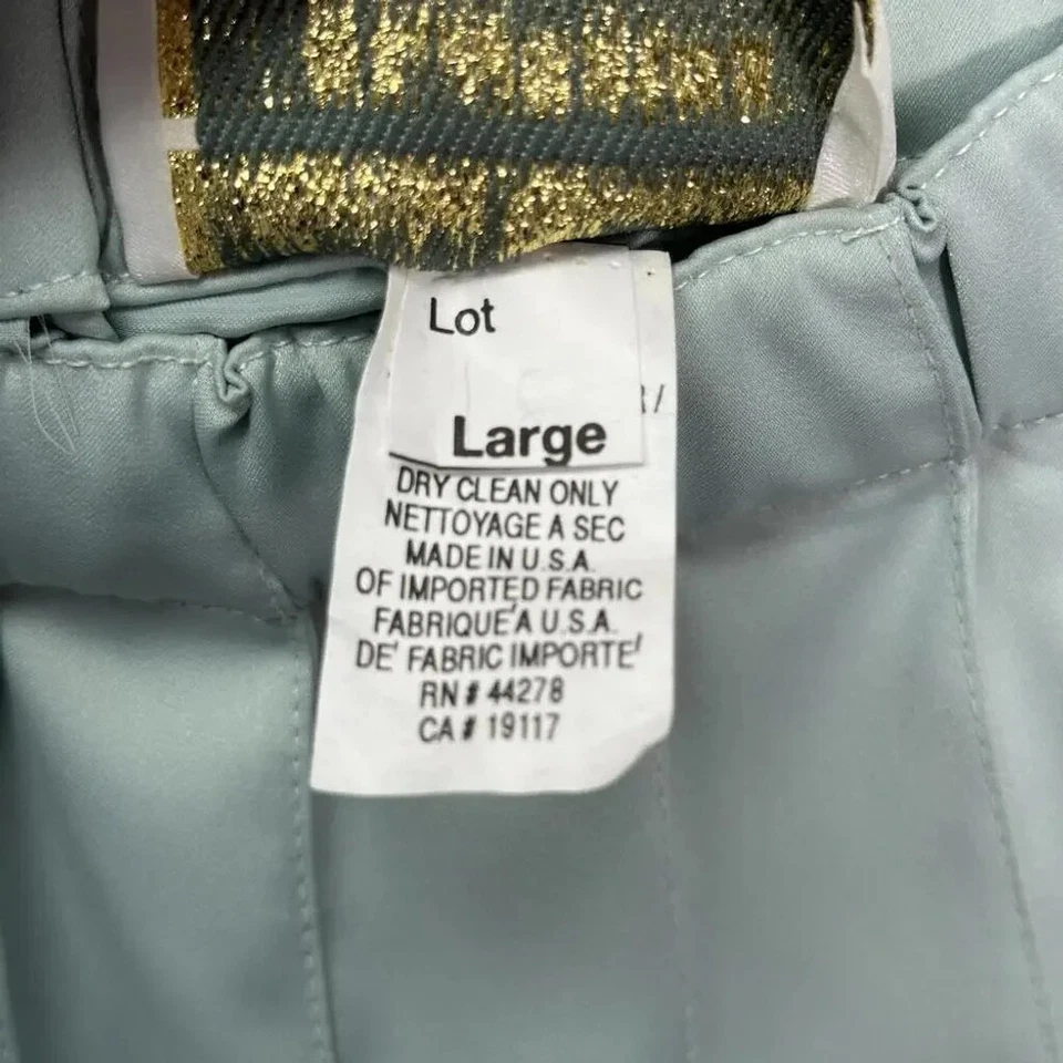 Marisa Christina Seafoam Pleated Midi Skirt Large - Image 3 of 4