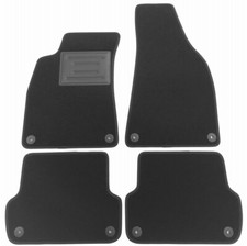 ASC tappetini auto set 4pz AUDI A4 B6-B7 2001-2007 + bottoni, battitacco gomma
