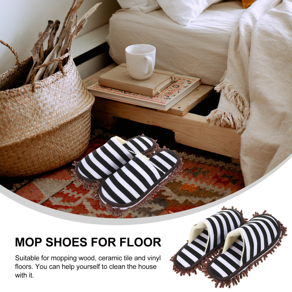 APL 2 Paia Pantofole Pigre Riutilizzabili Spazzatrice Uomo e Donna