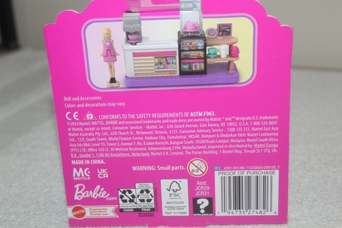 2 NEW MINI BARBIE LAND playsets 1.5" Grocery stores markets food bakery & DOLLS - Picture 5 of 12