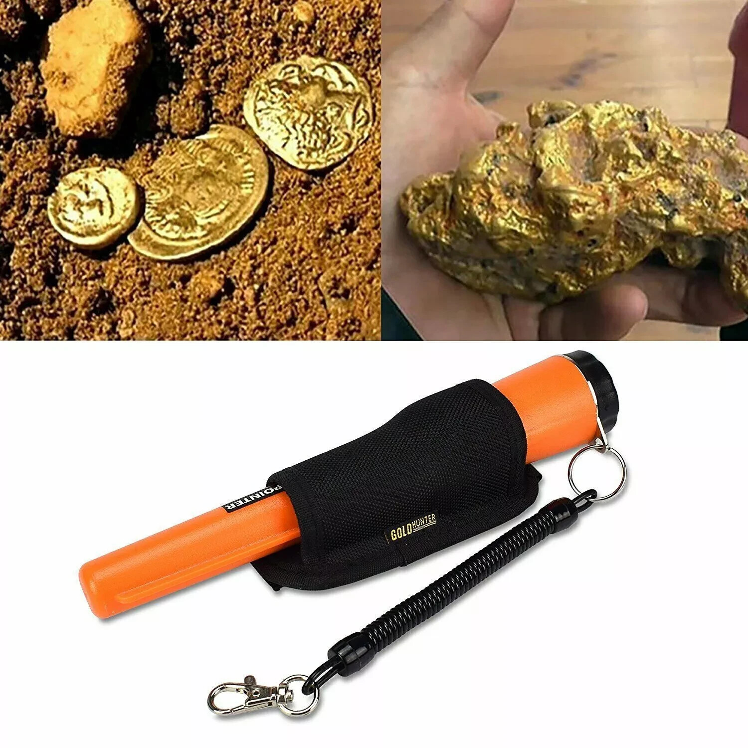 Metal Detector HandHeld Pro Pinpointer Pointer Probe Waterproof ...