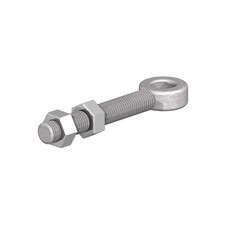 Ironmongery - 165 Adjustable Gate Eye 3/4" Shank - Galvanised - For Field Gate