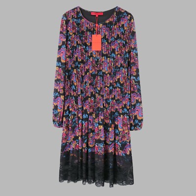 Vivienne Tam Kleid Drachenmuster Netz Spitzenbesatz | Small | UK 8-10 | Neu