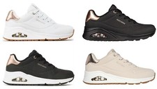 SKECHERS STREET LOS ANGELES UNO GOLDEN AIR 177094 scarpe donna sneakers casual