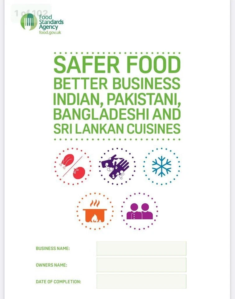 FSA SFBB 2024 Safer Food Better Business Indian Caterers Pack Full Colour