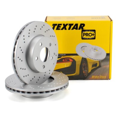 TEXTAR Bremsscheiben Satz Ø 295mm für MERCEDES W204 S204 C204 vorne 2044213612