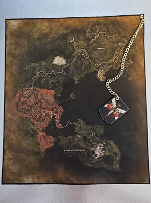 Dragon Dogma's 2 Map Of the Vermund and Battahl Custom Made Cloth Map(large)