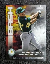 2020 Stadium Club Bash and Burn #BAB9 Rickey Henderson OAKLAND ATHLETICS A's
