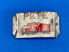 Vintage Hook-Fast Semi Drivers Big Rig Name Pete Belt Buckle
