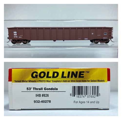 HO Walthers 932-40278 53" Thrall Gondola IHB 826 | Zustand: Used