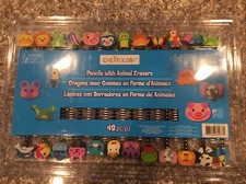 NEW Creatology 24 Pencils with Animal Erasers Party Favor School Stocking Stuff