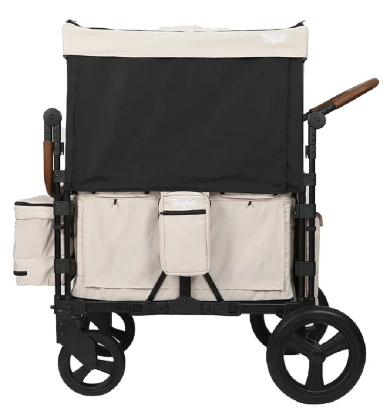Keenz XC 2.0 Luxury Comfort All Terrain 4 Passenger Stroller Wagon Cream NEW