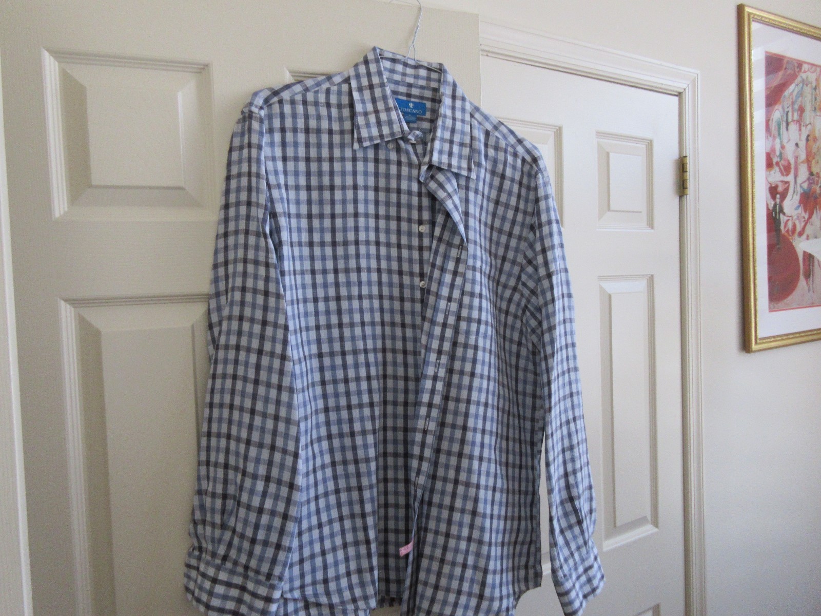 TOSCANO , Long Sleeve , Men's XL , 100 % Linen , Blue / TOSCANO , Long Sleeve , Men's XL , 100 % Linen , Blue /